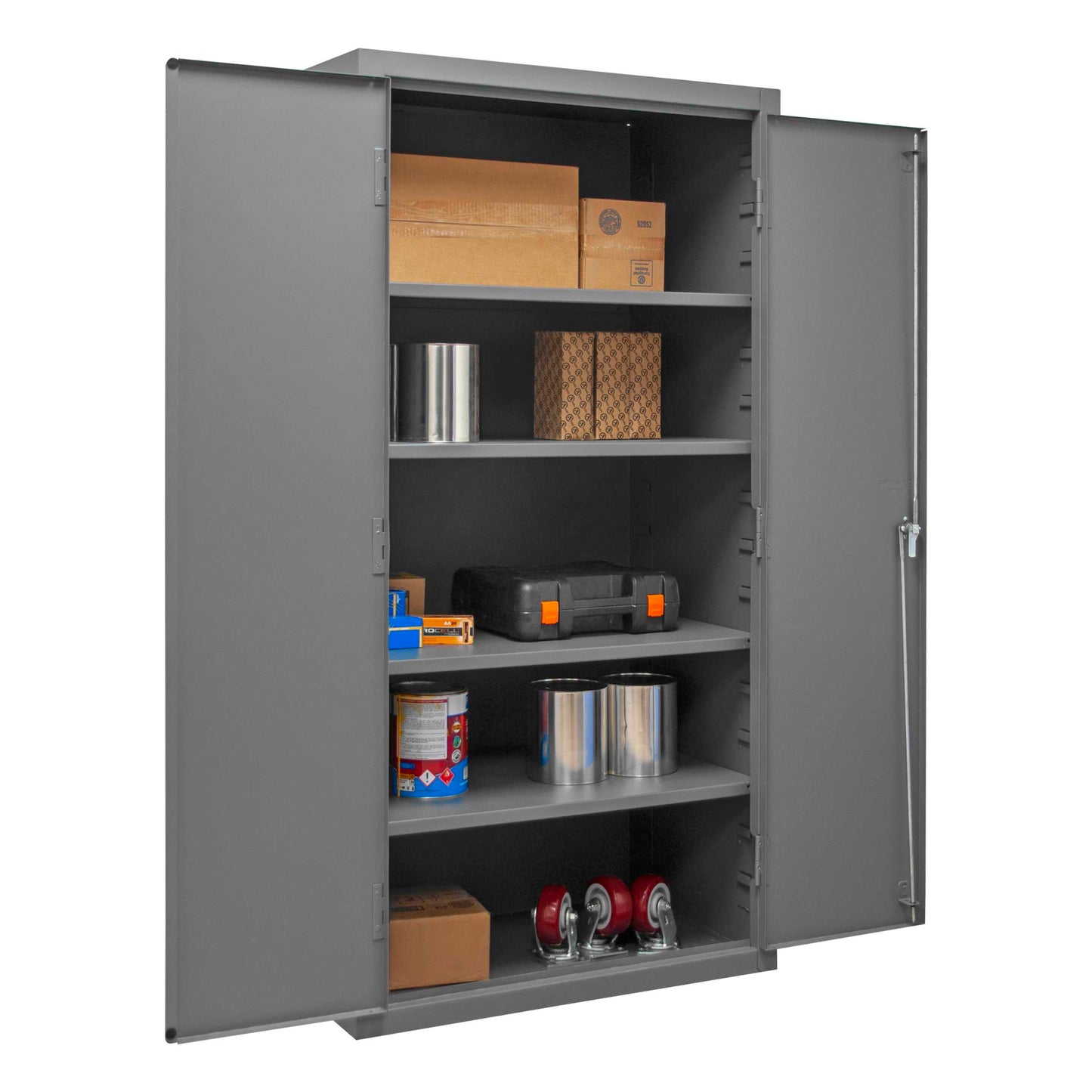 Durham 2500-4S-95 CABINET, 16 GAUGE, 4 SHELVES, 36 X 24 X 84