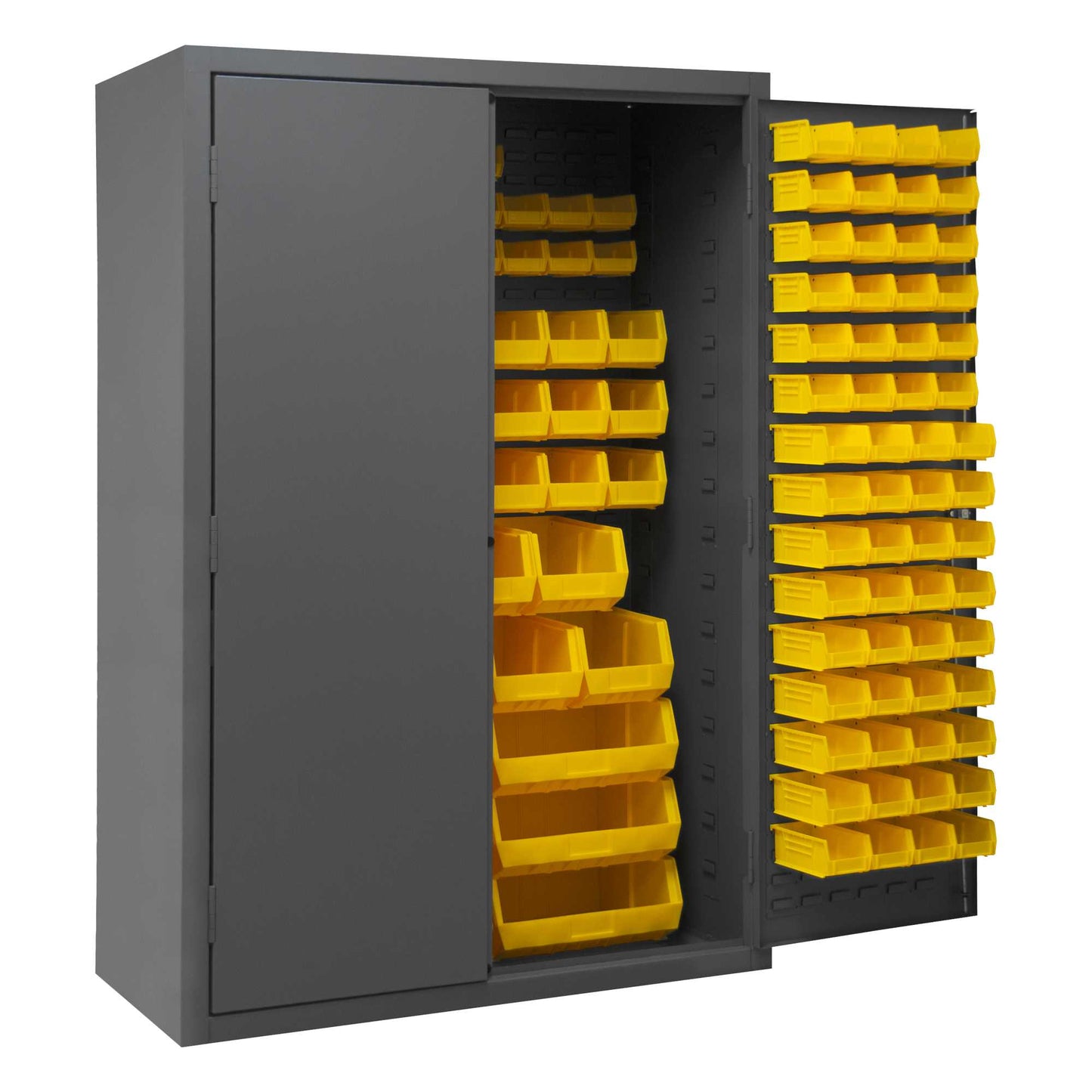 Durham 2502-186-95 CABINET, 16 GAUGE, 186 YELLOW, 48 X 24 X 72