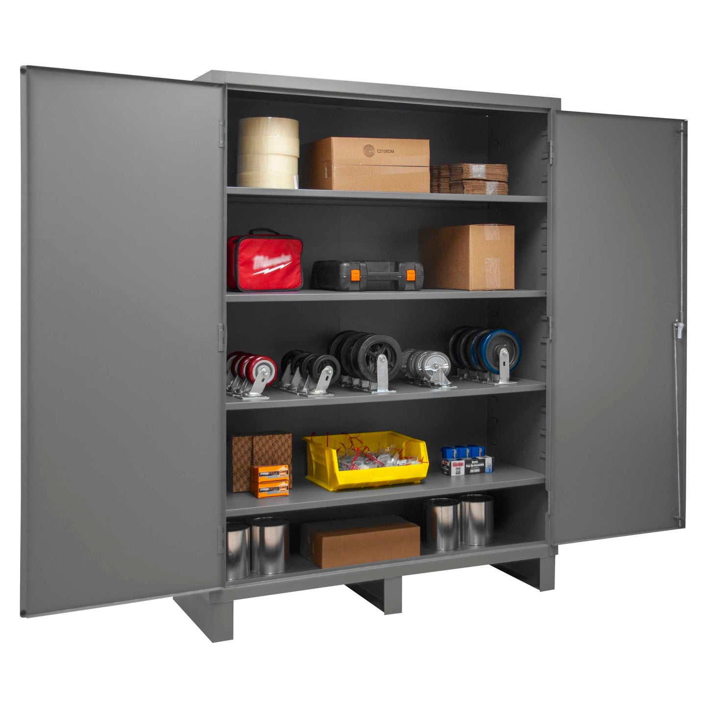 Durham 2506-4S-95 CABINET, 16 GAUGE, 4 SHELVES, 60 X 24 X 84