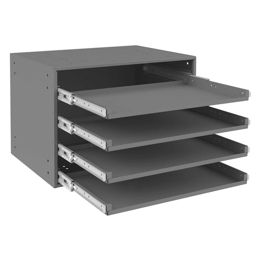 Durham 303B-15.75-95 LARGE BEARING SLIDE RACK, 4 COMPARTMENTS