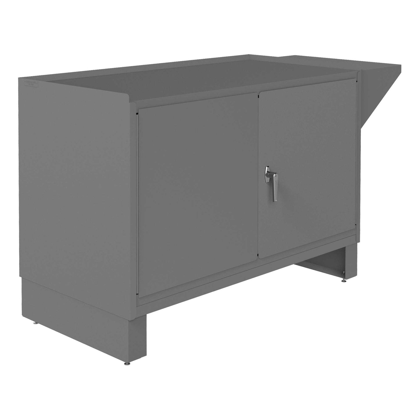 Durham 3403-95 STATIONARY WORKSTATION, STORAGE SPACE, VICE SHELF, 60-1/16 X 24-1/4 X 36-3/16