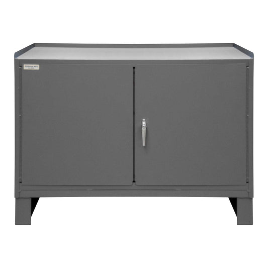 Durham 3403NVSLF-95 STATIONARY WORKSTATION, 1 SHELF, 2 DOORS, 48-1/8 X 24-1/4 X 36-3/16