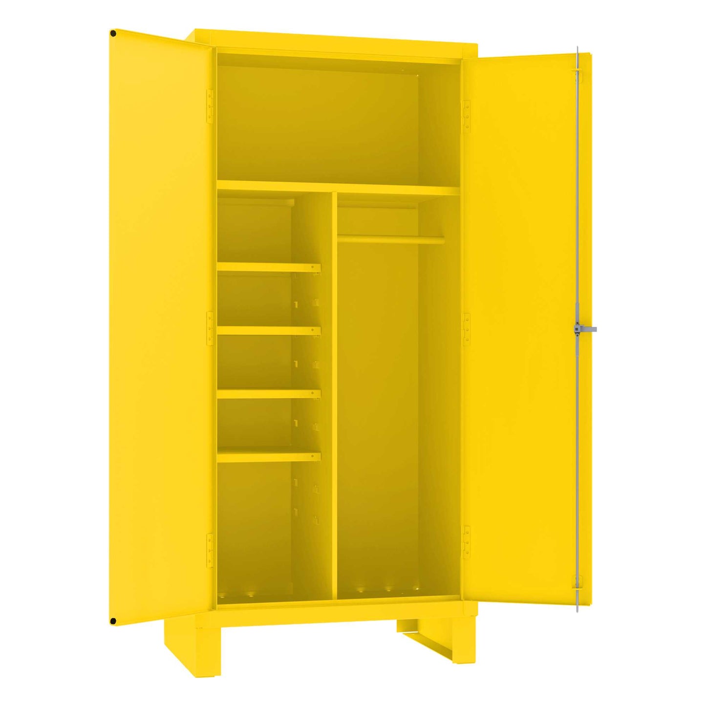 Durham 3501-HDL-50 SPILL CONTROL/PPE CABINET, 14 GAUGE, 5 SHELVES , 36-1/8 X 24-1/4 X 78