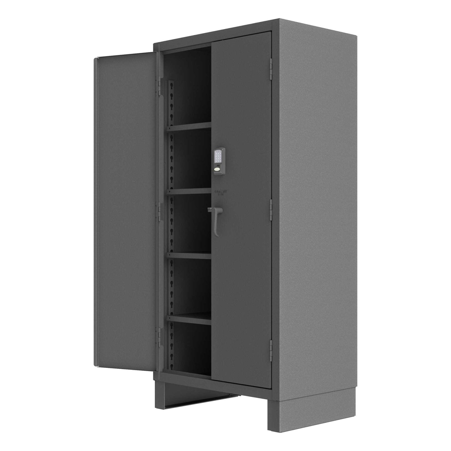 Durham 3702CX-BLP4S-95 ACCESS CONTROL CABINET, 14 GAUGE, 4 SHELVES , 36 X 24 X 78