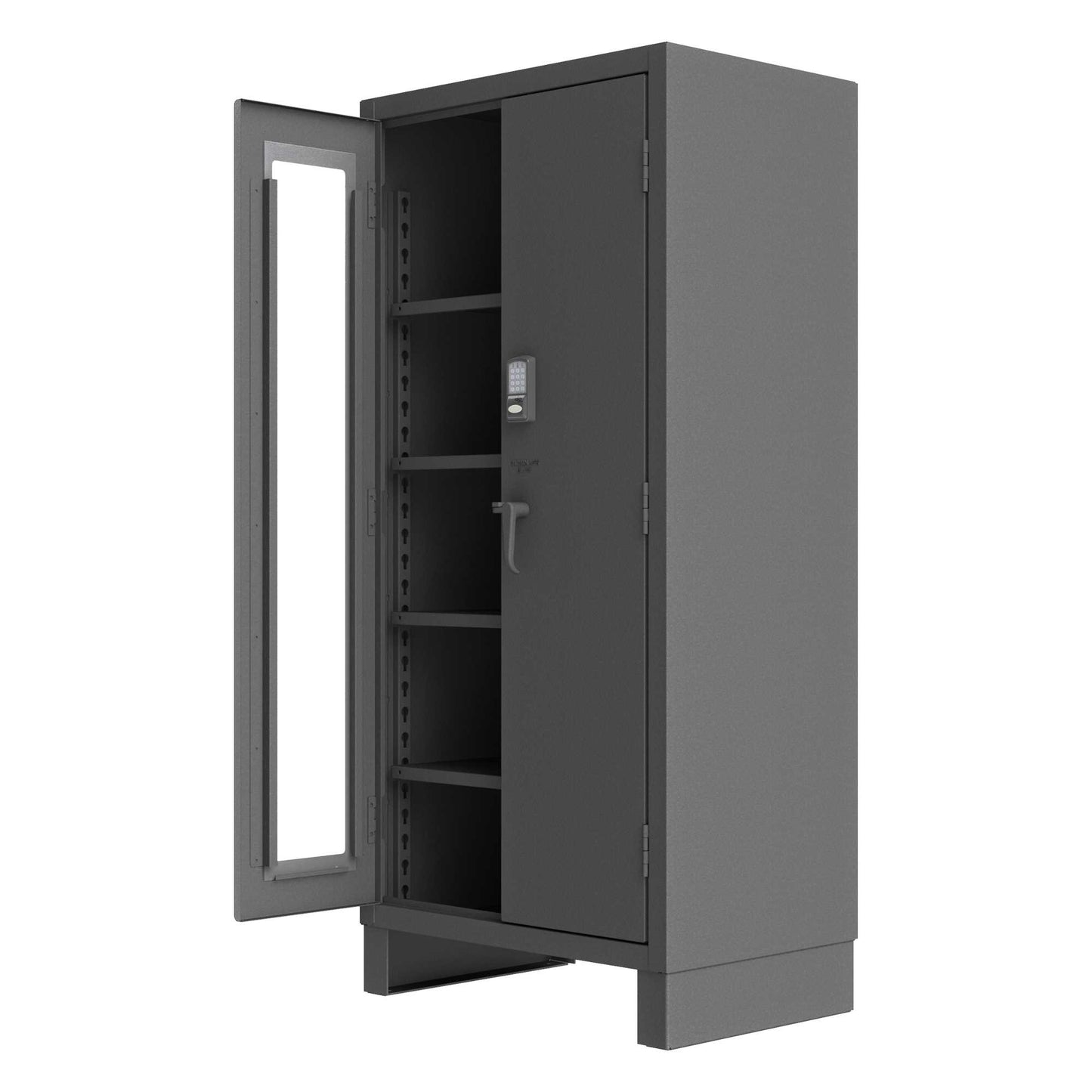 Durham 3702CXC-BLP4S-95 ACCESS CONTROL CABINET, 14 GAUGE, 4 SHELVES , 36 X 24 X 78