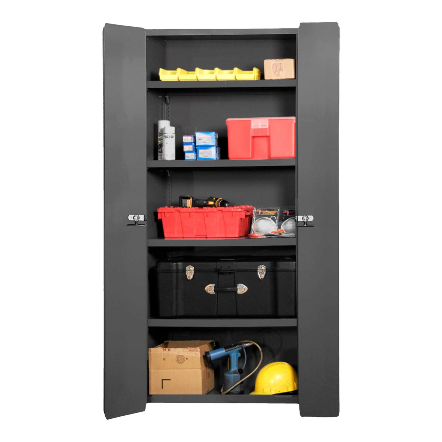 Durham 3952-4S-95 SPACE SAVING CABINET, 14 GAUGE, 4 SHELF , 36 X 18 X 84