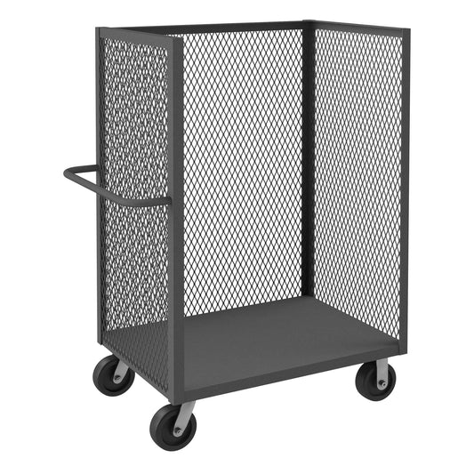 Durham 3ST-EX2448-95 3 SIDED MESH TRUCK, 1 BASE SHELF, 24 X 48