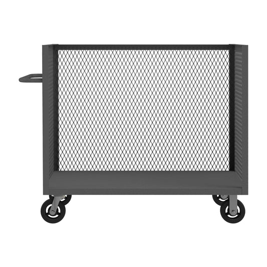 Durham 3ST-EX244843-6MR-95 3 SIDED MESH TRUCK, 1 BASE SHELF, 24 X 48