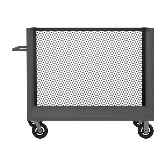 Durham 3ST-EX304845-8MR-95 3 SIDED MESH TRUCK, 1 BASE SHELF, 30 X 48