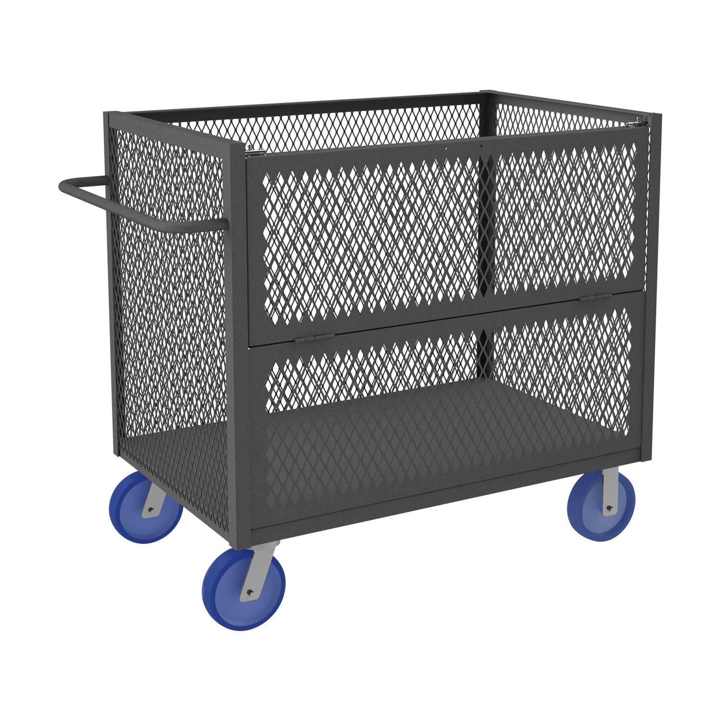 Durham 3STDG-EX3048-8PU-95 3 SIDED MESH TRUCK, DROP GATE, 30 X 48
