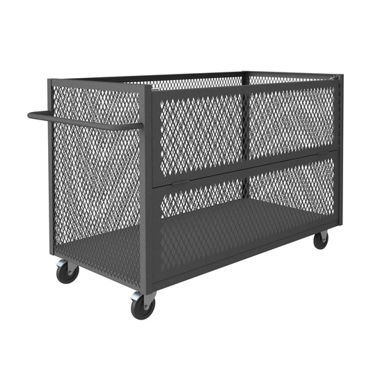 Durham 3STDG-EX3060-5PO-95 3 SIDED MESH TRUCK, DROP GATE, 30 X 60