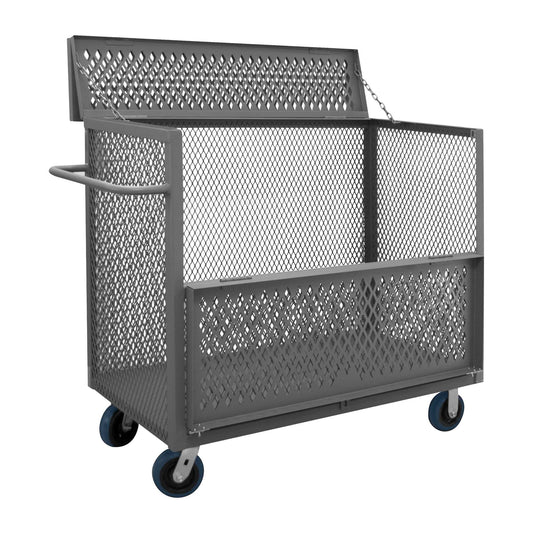 Durham 3STDGT-EX2448-6PU-95 3 SIDED MESH TRUCK, DROP GATE AND TOP, 24 X 48