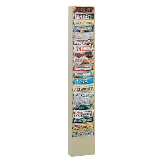 Durham 400-75 LITERATURE RACK, 20 POCKETS, TAN