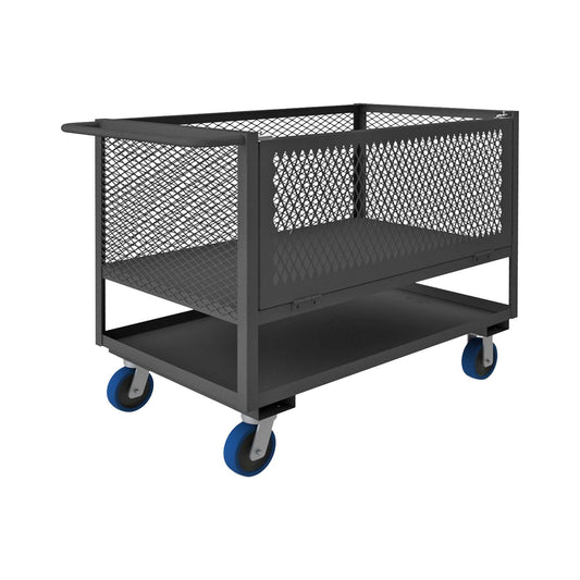 Durham 4STEDG-EX-3048-6PU-95 4 SIDED MESH BOX TRUCK, DROP GATE, 48 X 30