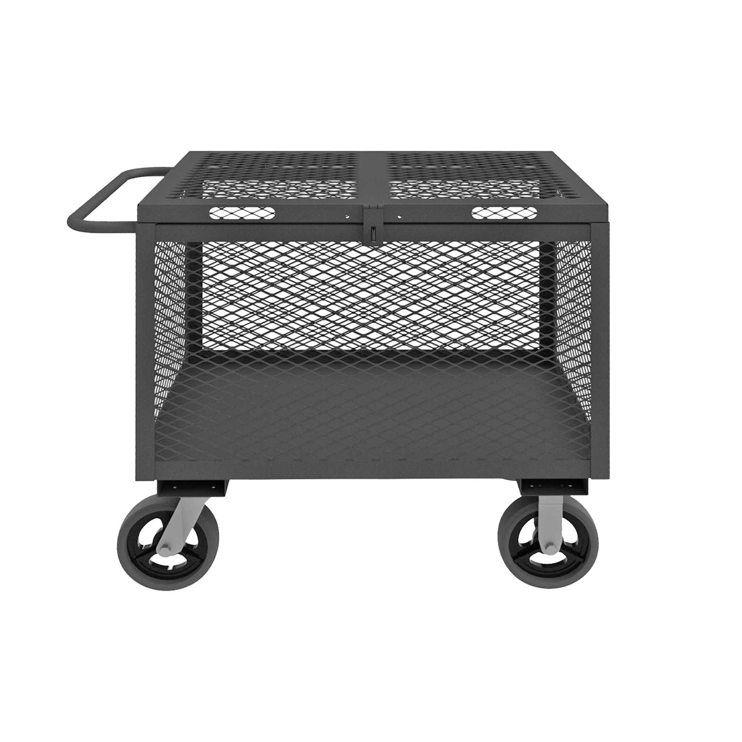 Durham 4STHC-EX-3048-6MR-95 4 SIDED MESH BOX TRUCK, HINGED COVER, 48 X 30