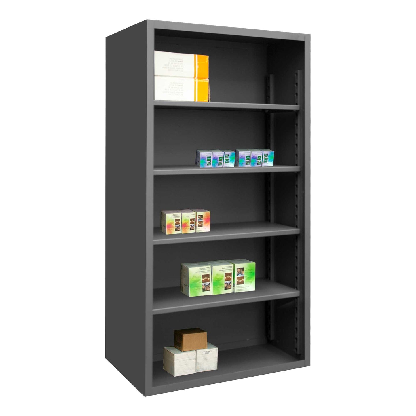 Durham 5007-4S-95 ENCLOSED SHELVING, 12 GAUGE, 4 SHELVES , 48 X 18 X 72