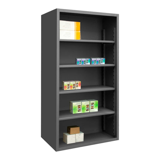 Durham 5019-4S-95 ENCLOSED SHELVING, 12 GAUGE, 4 SHELVES , 60 X 24 X 72