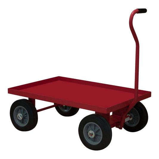 Durham 5WT-2436-LU-10PN-17T 5TH WHEEL PLATFORM TRUCK, RED , 24 X 38-1/4 X 38-1/4