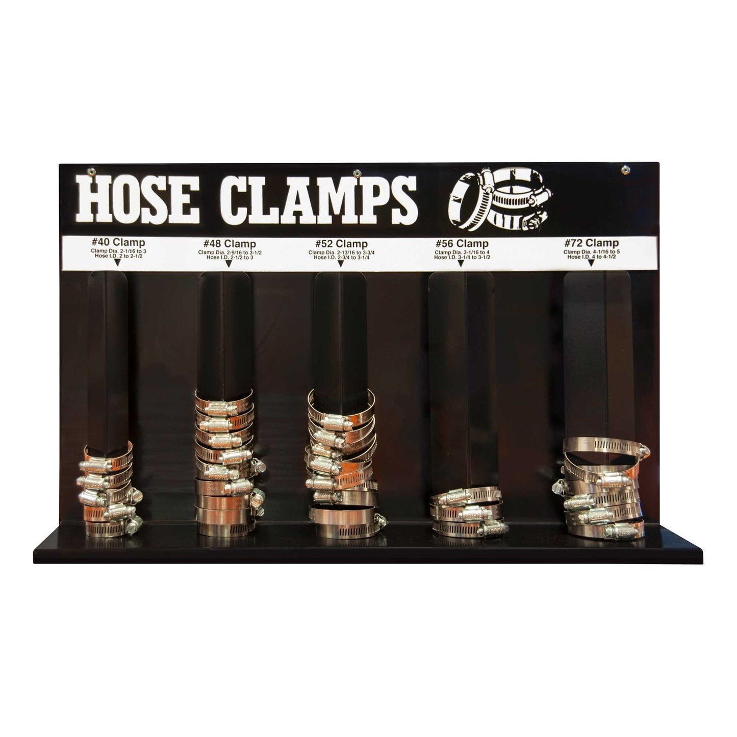 Durham 904-08-S702 HOSE CLAMP RACK, 5 LOOPS