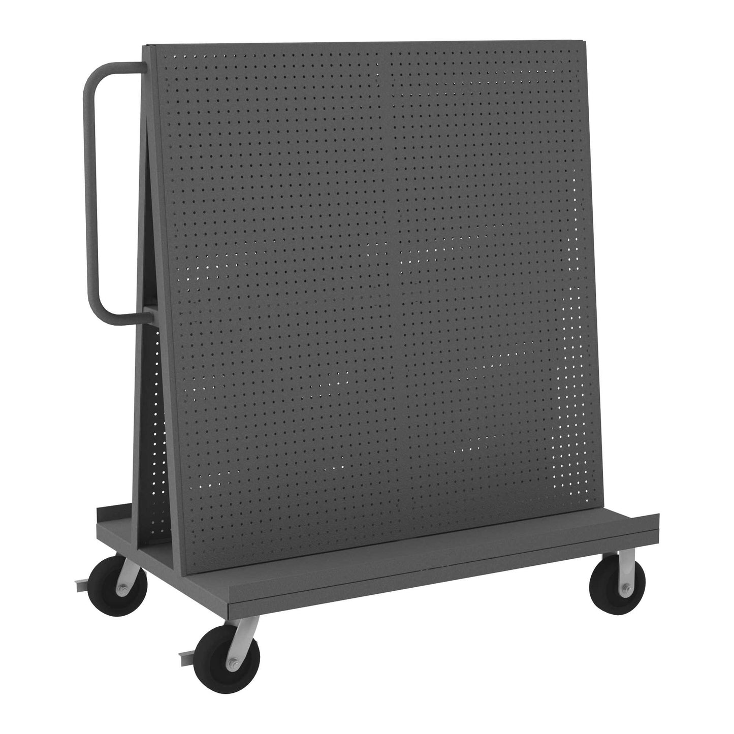 Durham AF-3048-PB-95 A-FRAME TRUCK, PEGBOARD PANELS, GRAY, 30 X 54-1/2 X 57