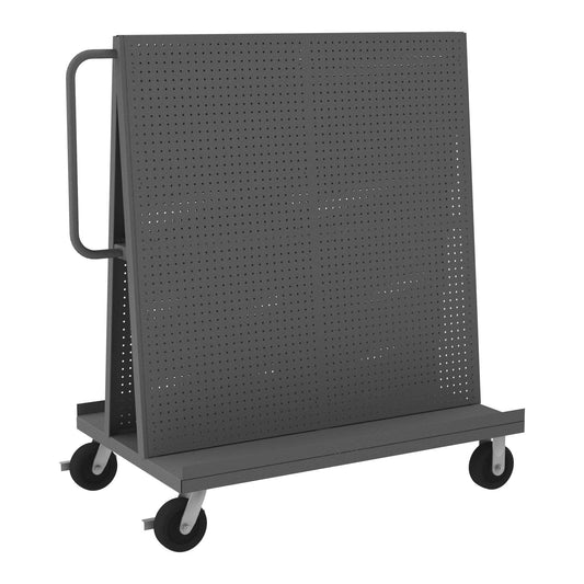 Durham AF-3048-PB-95 A-FRAME TRUCK, PEGBOARD PANELS, GRAY, 30 X 54-1/2 X 57