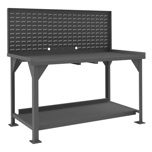 Durham DWB-3072-BE-LP-95 WORKBENCH, LOUVERED PANEL , 72 X 30 X 57-5/8
