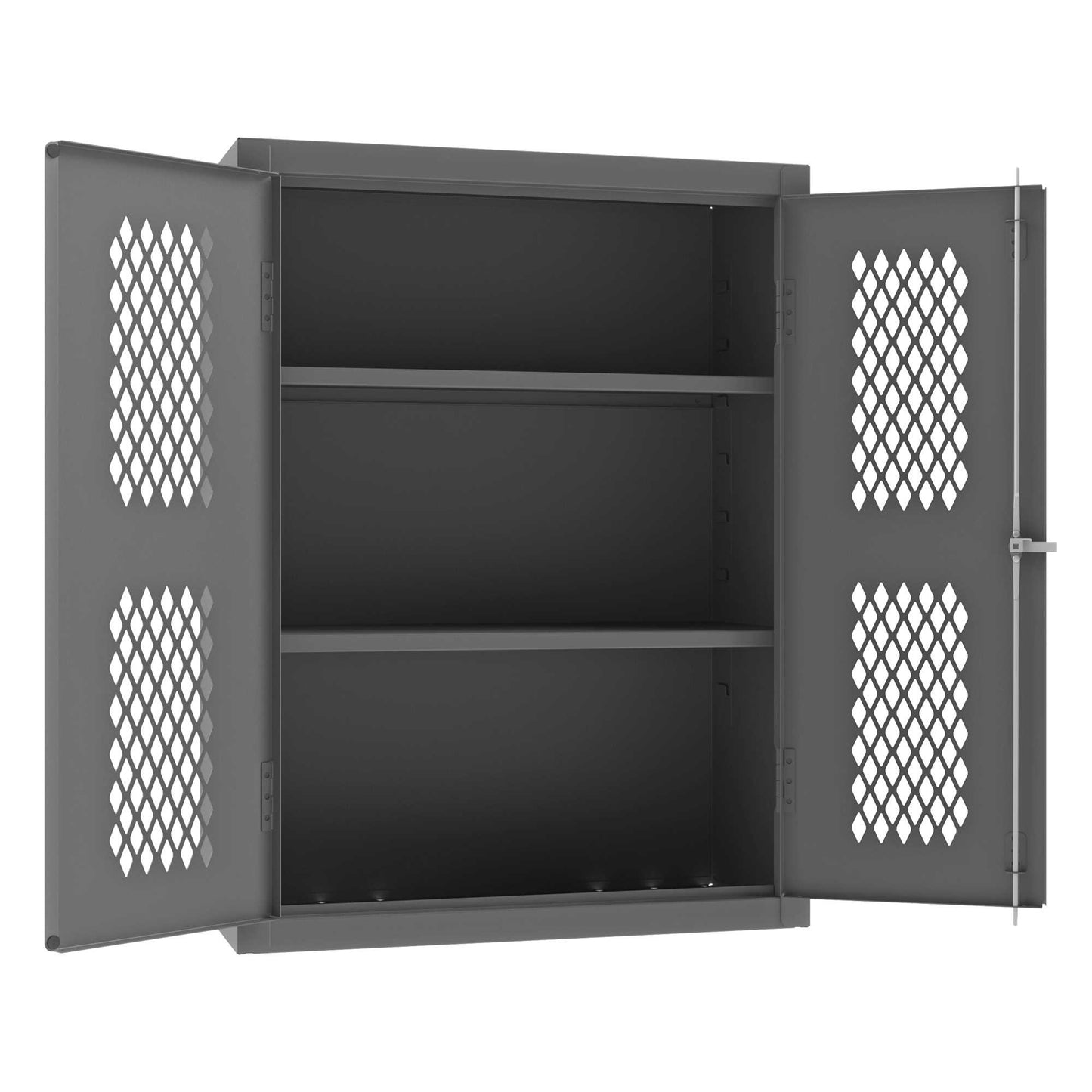 Durham EMDC-361848-95 VENTILATED SHELVES CABINET, 14 GAUGE, 2 SHELVES , 36 X 18 X 48