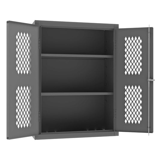 Durham EMDC-361848-95 VENTILATED SHELVES CABINET, 14 GAUGE, 2 SHELVES , 36 X 18 X 48