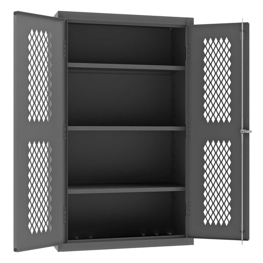 Durham EMDC-361860-95 VENTILATED SHELVES CABINET, 14 GAUGE, 3 SHELVES , 36 X 18 X 60