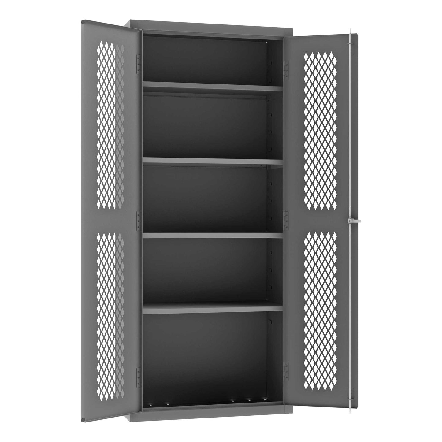 Durham EMDC-361884-95 VENTILATED SHELVES CABINET, 14 GAUGE, 4 SHELVES , 36 X 18 X 84