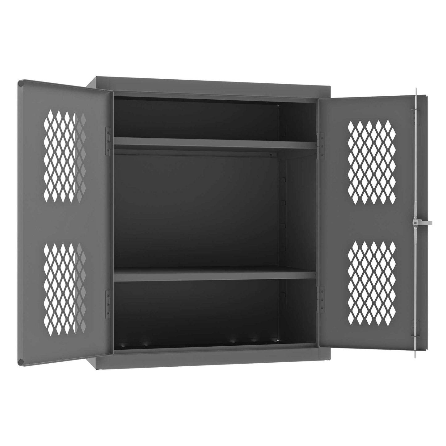 Durham EMDC-362442-95 VENTILATED SHELVES CABINET, 14 GAUGE, 2 SHELVES , 36 X 24 X 42