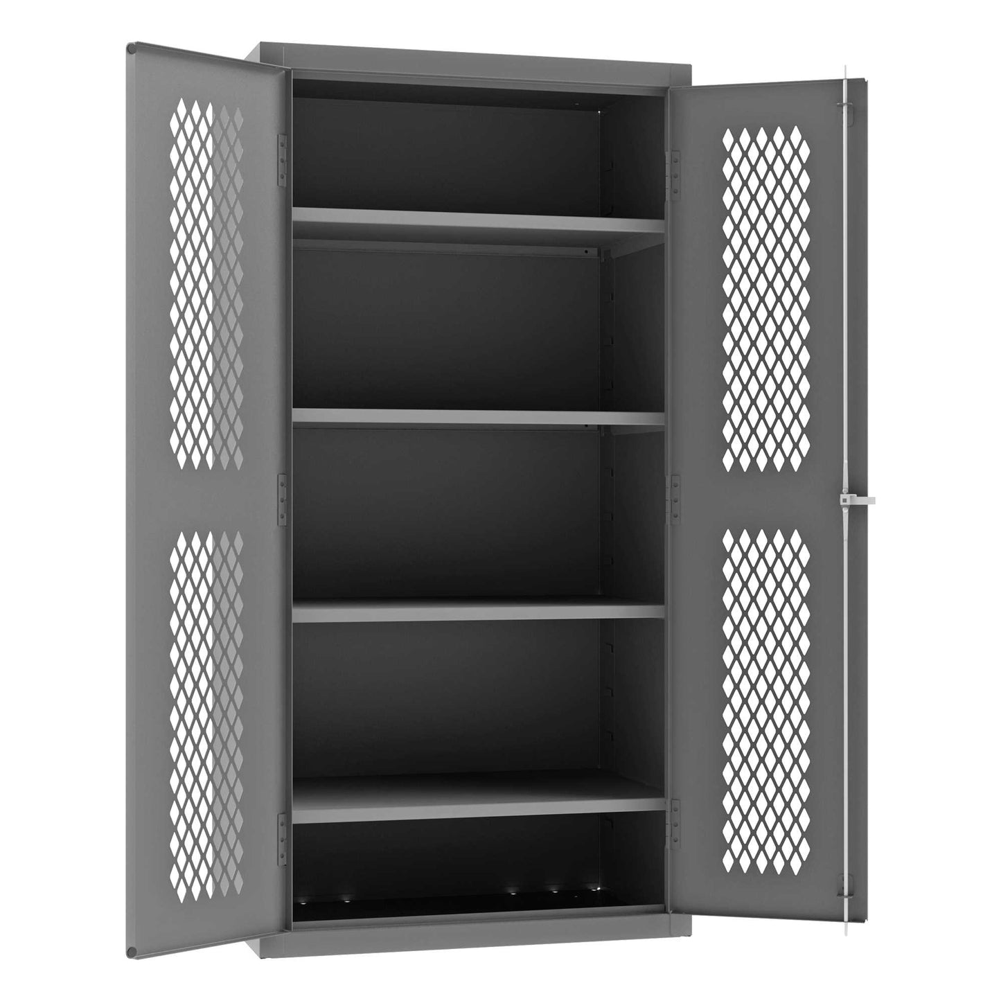 Durham EMDC-362472-4S-95 VENTILATED SHELVES CABINET, 14 GAUGE, 4 SHELVES , 36 X 24 X 72