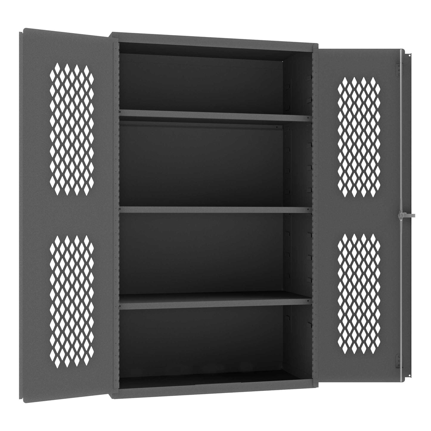 Durham EMDC-362472-95 VENTILATED SHELVES CABINET, 14 GAUGE, 3 SHELVES , 36 X 24 X 72