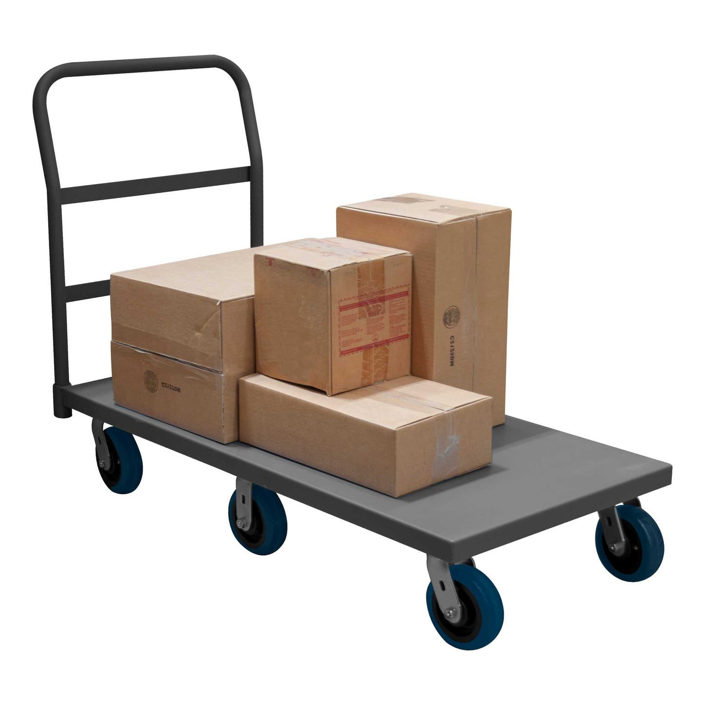 Durham EPT6W30486PU95 PLATFORM TRUCK, 6 CASTERS, 3600 LBS. CAPACITY, 30 X 48