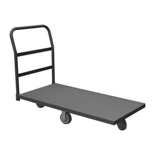 Durham EPTD36485PU95 PLATFORM TRUCK, DIAMOND PATTERN CASTERS, 1400 LBS. CAPACITY, 36 X 48