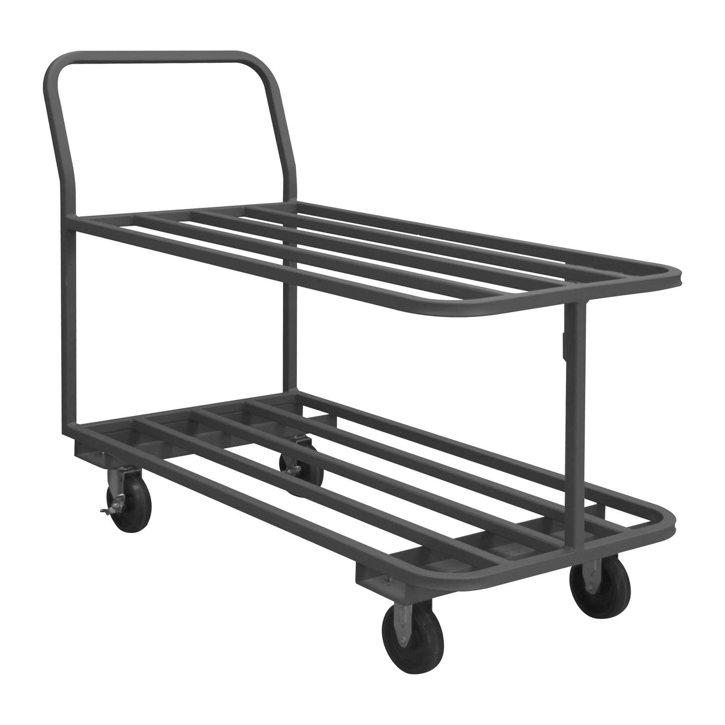 Durham EPTT243625PO95 PLATFORM TRUCK, FLAT BAR, 2 SHELVES, 1400 LBS. CAPACITY, 24 X 36