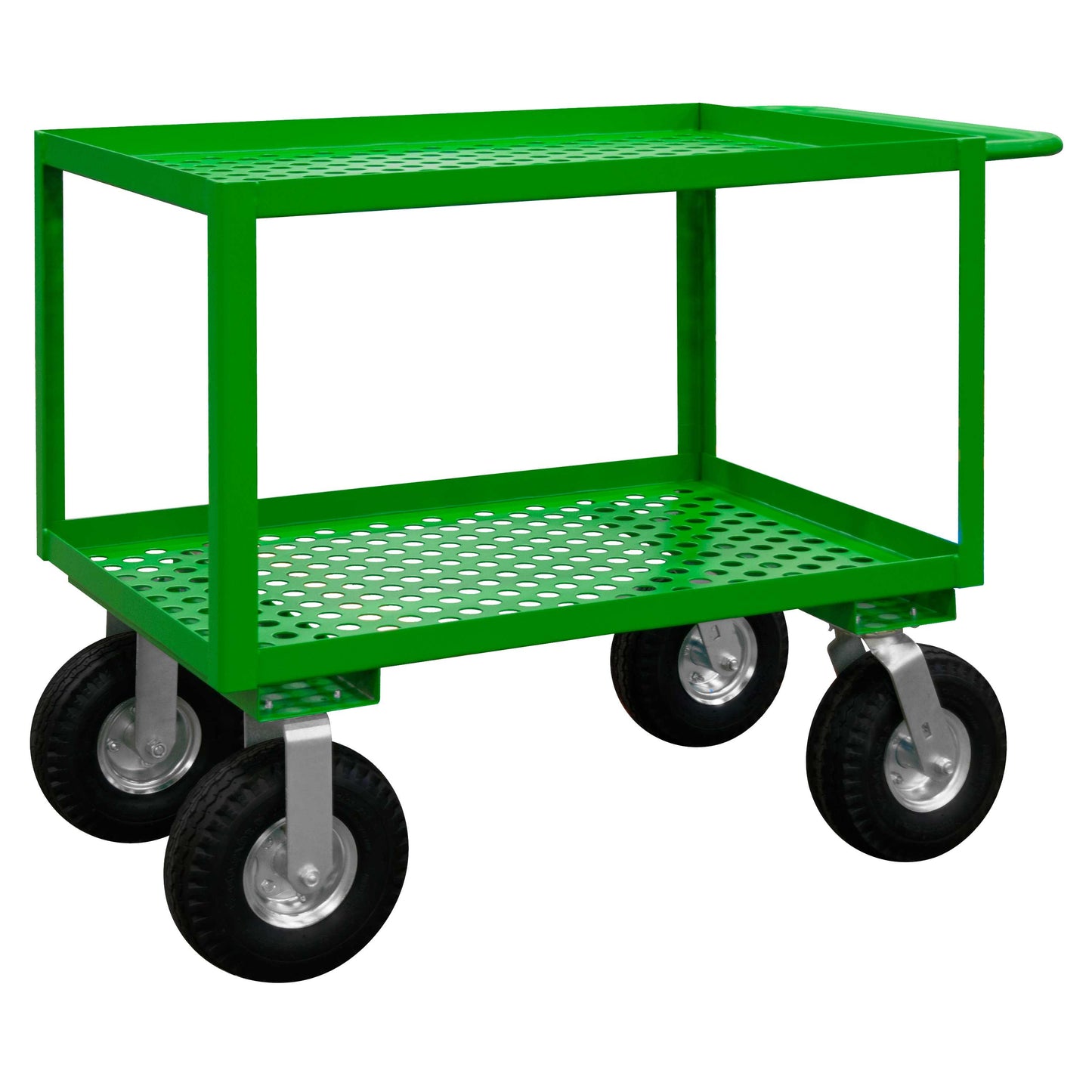 Durham GC-2436-2-10PN-83T GARDEN CART, 2 PERFORATED SHELVES, 24-1/4 X 42-1/4 X 35