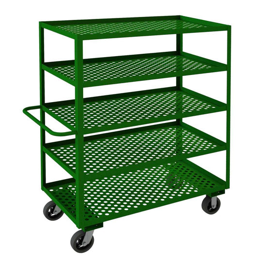 Durham GC-2448-5-6MR-83T GARDEN CART, 5 PERFORATED SHELVES, 24-1/4 X 54-1/4 X 63