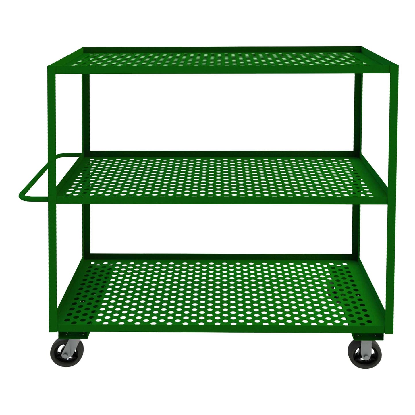 Durham GC-3060-3-6MR-83T GARDEN CART, 3 PERFORATED SHELVES, 30-1/4 X 66-1/4 X 63