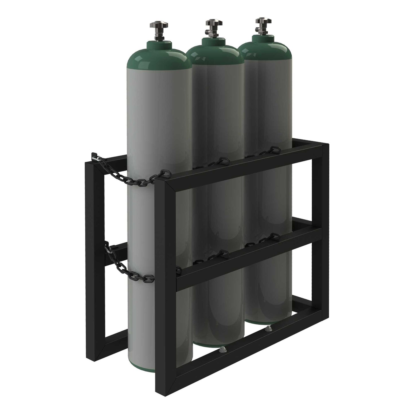 Durham GCRV-163630-08T GAS CYLINDER RACK FOR 3 VERTICAL CYLINDERS