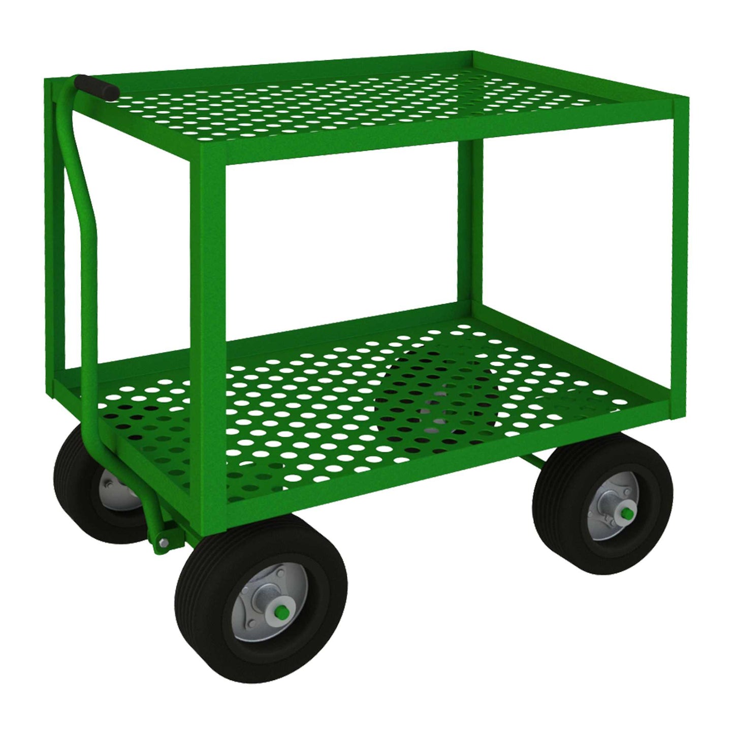Durham GT5WT-2436-2-10SPN-83T 5TH WHEEL GARDEN TRUCK, 2 SHELVES, 24-1/4 X 38-3/8 X 38-1/4