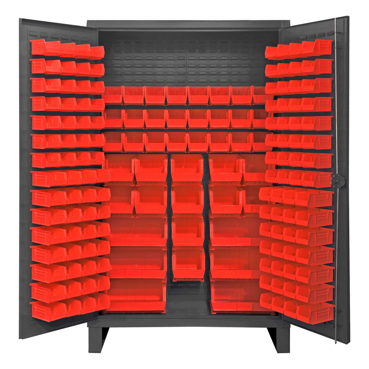 Durham HDC48-162-1795 CABINET, 12 GAUGE, 162 RED BINS , 48 X 24 X 78