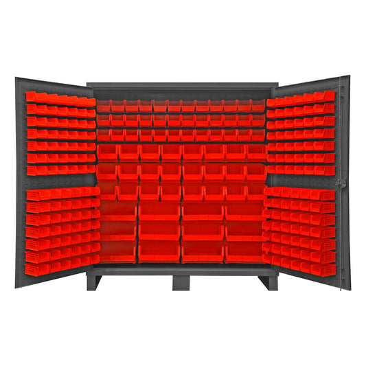 Durham HDC72-240-1795 CABINET, 12 GAUGE, 240 RED BINS , 72 X 24 X 78