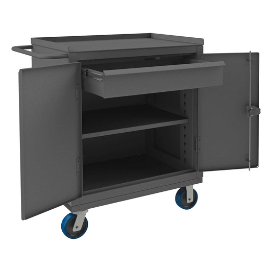 Durham HDCM243647-1T95 HEAVY DUTY MOBILE BENCH CABINET, 1 SHELF, 24-1/8 X 42-5/16 X 46-3/4