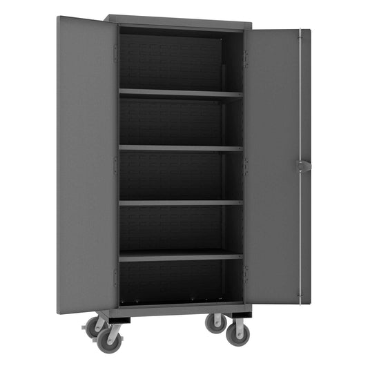 Durham HDCM36-4S-95 MOBILE CABINET, 12 GAUGE, 4 SHELVES , 36 X 24 X 81