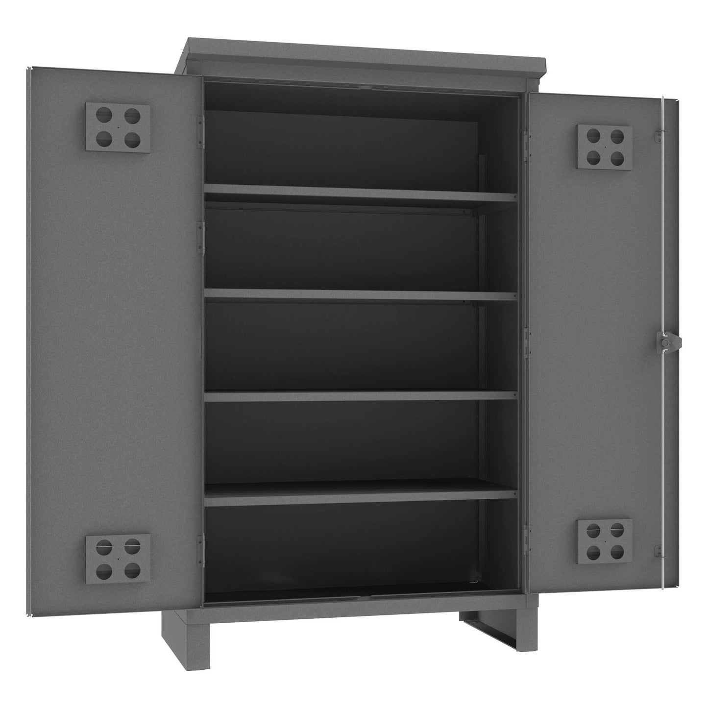 Durham HDCO244878-4S95 OUTDOOR CABINET, 12 GAUGE, 4 SHELVES , 48-3/8 X 26-11/16 X 80-5/16