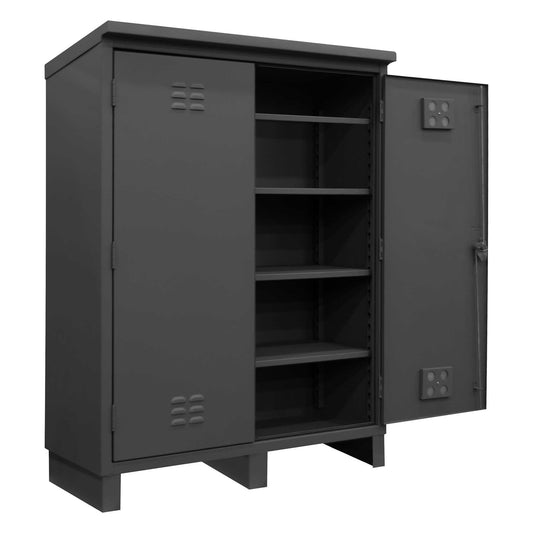 Durham HDCO246078-4S95 OUTDOOR CABINET, 12 GAUGE, 4 SHELVES , 60-3/8 X 26-11/16 X 80-5/16