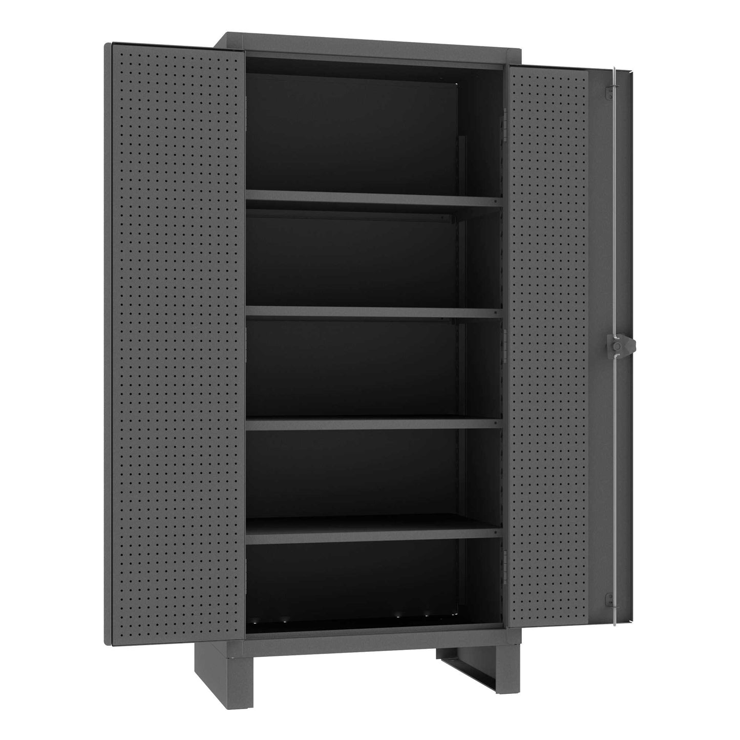 Durham HDCP243678-4S95 PEGBOARD CABINET, 12 GAUGE, 4 ADJUSTABLE SHELVES , 36 X 24 X 78