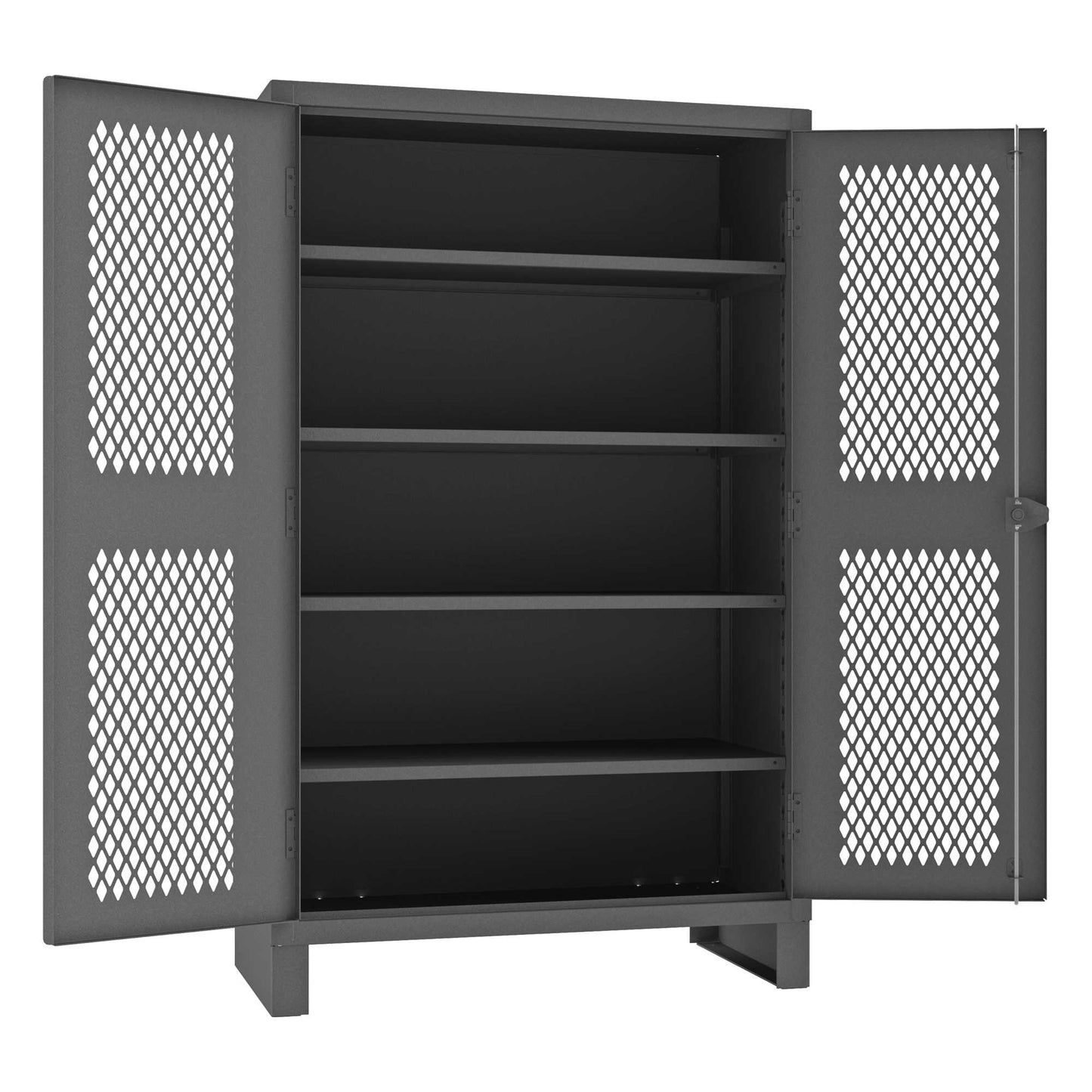 Durham HDCV244878-4S95 VENTILATED CABINET, 12 GAUGE, 4 SHELVES , 48 X 24 X 78