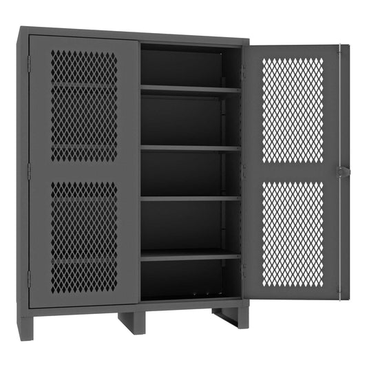 Durham HDCV246078-4S95 VENTILATED CABINET, 12 GAUGE, 4 SHELVES , 60 X 24 X 78